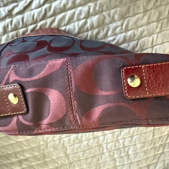 Coach Dark Red Hobo Bag - Picture 4 of 6